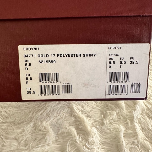 Authentic Bally Gold and Black Sneakers size 6.5 or size 8.5 in women’s - Picture 7 of 7